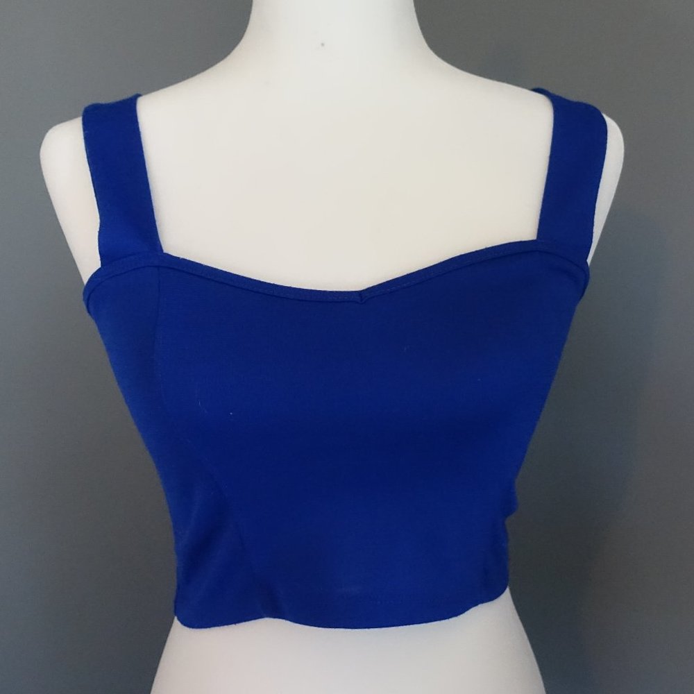 Royal Blue Crop Top